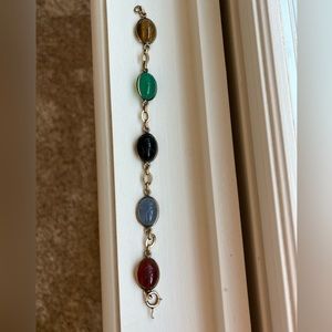 Multicolor scarab bracelet